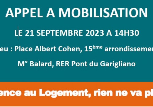 Communiqu&eacute; de presse "De l&rsquo;Urgence au Logement, rien ne va plus !"